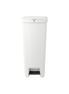 Buy Compact Soft-Closing Non-Slip Stepup Pedal Bin Light Grey 40 Liter 800009 in Saudi Arabia