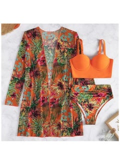 اشتري Fashionable Women's Bikini Swimsuit Three Piece Set في الامارات