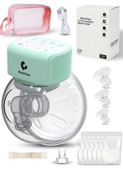 Buy Electric Breast Pump, Hands-Free Breast Pump, Wearable Breast Pump, With 2 Modes & 12 Levels, Type-C Rechargeable, Smart LED Display, 3 connectors (17mm, 19mm, 21mm) & 6 breast milk storage bags 250ml in UAE