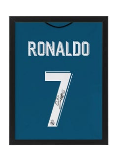 Buy Cristiano Ronaldo Real Madrid Autographed Jersey - Framed Poster 30x40cm - CR7 -Football Memorabilia, Soccer Collectible, Gift for Fans in UAE