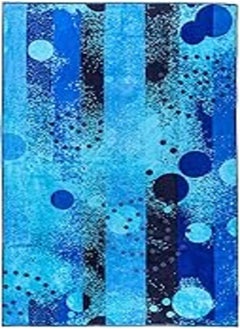 Buy Signoola Beach Towel 90 x 170 cm, Dots Blue,100% cotton. in Egypt