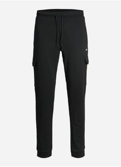 Buy Solid Cargo Joggers with Rib Hem in Saudi Arabia