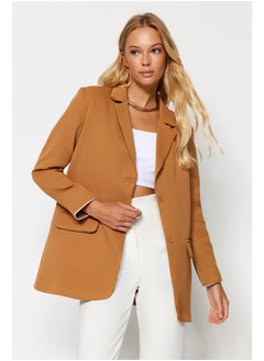 Buy Camel Extra Oversize Woven Blazer Jacket TWOAW24BC00027 in Egypt