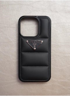 Buy Prada Laser Cover Case Protective For iphone 14 Pro Max - Black in Egypt