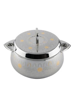 Buy Myrna Stainless-Steel Hotpot With Two Handles Gold 3500 Ml in Saudi Arabia