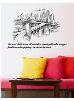 Buy City Sketch Silhouette Wall Stickers Bedroom Living Room Decorative Wall Stickers in Egypt