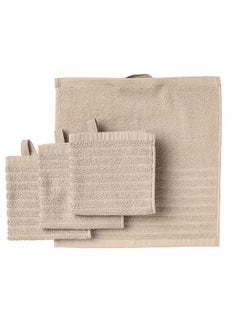 Buy Washcloth Light Beige 30X30 Cm in Saudi Arabia