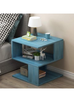 Buy Bedroom nightstands,Simple and Stylish Design,Two Colors Available,economical Storage,Space Saving,Solid Wood Leg Design,Suitable for a Variety of Scenes.(Blue) in Saudi Arabia