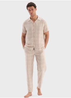 اشتري Nightwear Shirt & Trouser Set في الامارات