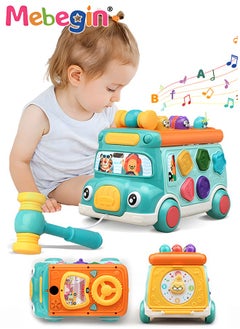 اشتري Pounding Toys for Toddlers Educational Toy Pull Along Bus Gopher Toy for Boys Girls Birthday Gift في الامارات