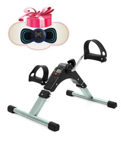 Buy Mini Exercise Bike,With the gift of a back massage with Digital Monitor Portable Exercise Bike Pedals under Desk Mini Cycle Bike, for Legs And Arms Exerciser in Saudi Arabia