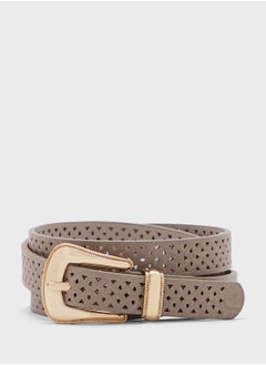 اشتري Laser Cut Detail Slim Belt في الامارات