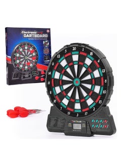 Buy Electronic Automatic Scoring 12 inch Dart Board Set with Music and Sound Reminding LCD Digital Scoring in UAE