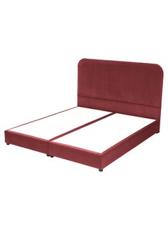 Buy Leen | Velvet Bed Frame - Burgundy in Saudi Arabia