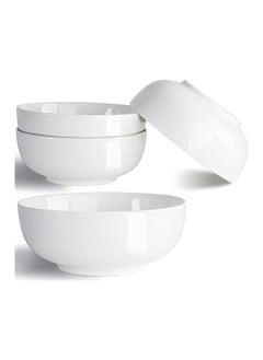 Buy 40 Ounces Soup Bowls  Salad Bowls  Cereal Bowls  Pasta Bowls  Pho Bowls  Chunni Durable Porcelain Off White Bowls Set Of 4  7 Inch in Egypt