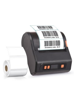 Buy Portable 80mm Receipt Label Printer Wireless BT Thermal Receipt Printer Mobile Bill Printer in UAE