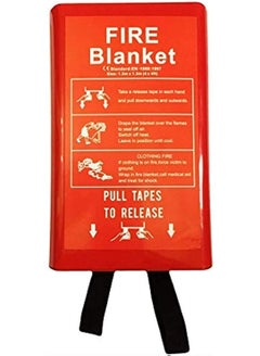 Aksipo Fire Blanket Fiberglass Fire Emergency Blanket Suppression Blanket Flame Retardant Blanket Emergency Survival Safety Cover for Kitchen Home