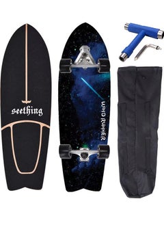 Buy 32 Inch CX7 Swallow Surf Skateboard With Backpack & Tool, Blue Sky in Egypt