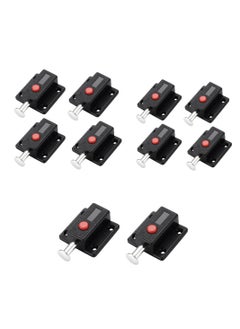 Buy Door Bolt Lock, 10 Pack Automatic Slide Door Latch Lock Red Push Button Bolt Switch Spring Sliding Latches Bump Window Cabinet Locker Home Safety Hardware Furniture Cabinet Drawer Snib in Saudi Arabia