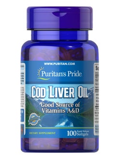 Buy Cod Liver Oil 415 mg 100 softgels in UAE