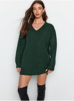 اشتري Green Mini Knitwear Soft Textured Dress TWOAW24EL00086 في مصر