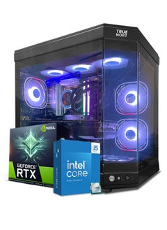 Buy Blue Lightning Gaming PC, Intel Core i5-13400F Processor, RTX 4060 8GB GPU, 16GB RAM, 1TB M.2 NVMe SSD, Liquid  Cooler, Windows 11 Pro, TrueNort 270° Glass RGB Black MATX Case in UAE