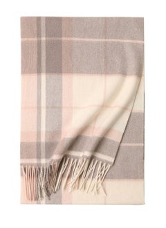 Buy Warm Long Cashmere Check Scarf Multicolour in UAE