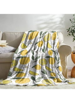 Buy Lemon Blanket, Yellow Throw Blanket for Fruit Lovers, Soft Lightweight Lemon Flowers Flannel Blanket, Cozy Fleece Blankets Gifts for Kids, Boys, Girls, Women, Couch, Bed, Living Room, 50"x60" in UAE