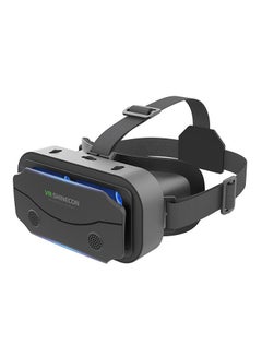 Buy VR Headset Without Remote Control Compatible iPhone & Android Phones in 4.7"-7.0" Screen, Lightweight & Adjustable HD 3D Virtual Reality Glasses (Black) in Saudi Arabia