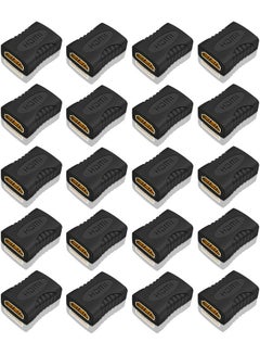 Buy Pack of 20 HDMI Female To Female Coupler Extender Adapter Black in Saudi Arabia