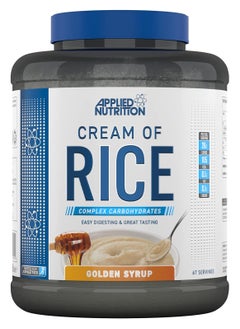 Buy Applied Nutrition Cream of Rice - High Carbohydrate Cream of Rice Supplement, Source of Energy for Breakfast & Snacks, Easy to Digest, Low Sugar, Low Fat, Vegan, 2kg (Golden Syrup) in Saudi Arabia