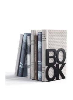 اشتري Book Ends,  Decorative Metal Book Ends Supports for Bookrack Desk Books Unique Appearance Design Book Shelf Holder Home Decorative Heavy Duty Metal Heavy Duty Bookend في الامارات