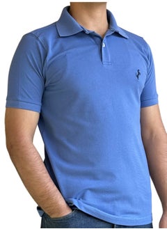 Buy Horse Polo Classic Polo Shirt, Baby Blue in Egypt