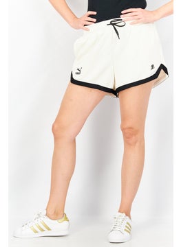 اشتري Women  Sportswear Fit Drawstring Training Short, Beige في الامارات