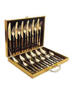 Buy 24-Piece Stainless Steel Cutlery Set in UAE