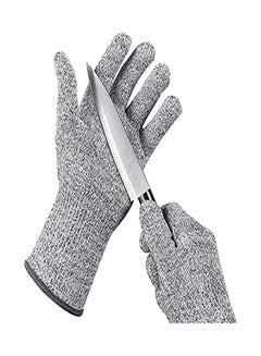 Cut Resistant Gloves-Stainless Steel Wire Metal Mesh Butcher Safety Work Gloves for Meat Cutting, Fishing (M 2pcs)