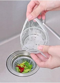 Buy 100pcs Disposable Kitchen Sink Mesh Strainer Bags for Collecting Food Scraps in the Kitchen in Egypt