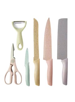Buy 6 Pieces Colorful Kitchen Knife Set in Egypt