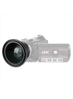 Buy 37mm 0.39X Professional HD Wide Angle Lens with Macro Lens and 37mm Phone Clip for Camcorder DSLR Camera in UAE