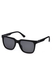 Buy Men's Square Shape Polarized  Sunglasses SPLN34V54U28Z - Lens Size: 54 Mm - Matt Black in Saudi Arabia