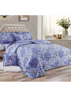 Buy Compressed Colored Comforter Set Duble Size 6 Pieces 1 comforter + 1 bed sheet + 2 Pillowcase + 2 cushion case in Saudi Arabia