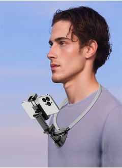 Buy Neck Tripod Phone Holder for iPhone, POV/Vlog Cell Phone Mount Holder for Recording, Hand Free Adjustable Phone Neck Stand, Chest Stand Video Recording for iPhone 15 14 13 12 Pro Max Plus Mini in Saudi Arabia