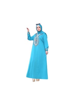 Buy Abaya materia Fayazunl, separate veil and belt, one size, fits 110 kilos for women in Egypt