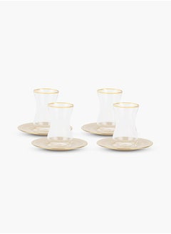 Buy Zoya Cup and Saucer Set 150ml Beige in UAE