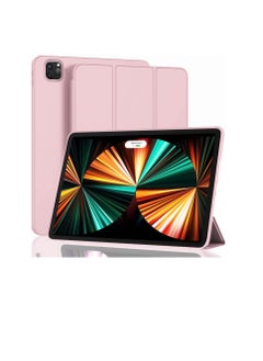 Buy Smart Case Compatible with iPad Pro 12.9 Inch Case 2022/2021/2020 (6th/5th/4th Gen) Case Flip Cover Leather Case Soft TPU Back And Trifold Stand With Auto SleeP (rose gold) in Egypt