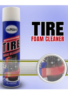 اشتري 100 Miles Tire Foam Cleaner 650ml - Long-Lasting Shine في السعودية