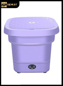 Buy Wemart Folding Washing Machine,Simple Folding Portable Mini Washing Machine,Baby Washer, Suitable for Travel, Camping, Apartment Purple (6L) in Saudi Arabia