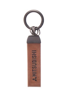 Buy Mitsubishi Leather Keychain with 360 Degree Rotatable O-ring  - Brown in Egypt