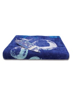 Buy BEACH TOWEL - Cotton Beach Towel, Beach Blanket 90 Cm x 170 Cm 400 GSM - Circle Design in UAE