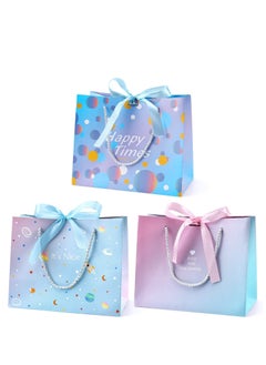 اشتري Gift Bags with Bow Ribbon Medium Gift Bag-Birthday Gift Bag for Presents Unique Wedding Birthday Party Baby Shower Teacher Gift Bag Men Women Gift Bag في الامارات